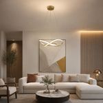 Lámpara de Colgar LED CCT Diseño Tipo Nudo Color Dorado