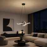 Lámpara de Colgar Led CCT Tipo Nudo Color Negro