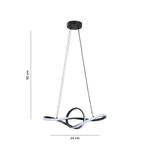 Lámpara de Colgar Led CCT Tipo Nudo Color Negro