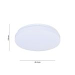 Plafón Led Color Blanco Redondo de Diseño Minimalista de 12 W CCT