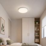 Plafón Led Color Blanco Redondo de Diseño Minimalista de 12 W CCT