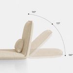 Sillón Sofá Billy Plegable con Almohada de 127 x 65 x 32 cm Beige