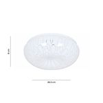 Plafón Led Color Blanco Redondo con Diseño Decorativo de 8 W 2CCT