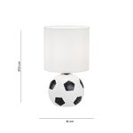 Lámpara de Mesa Decorativa Diseño de Fútbol con Pantalla Blanca