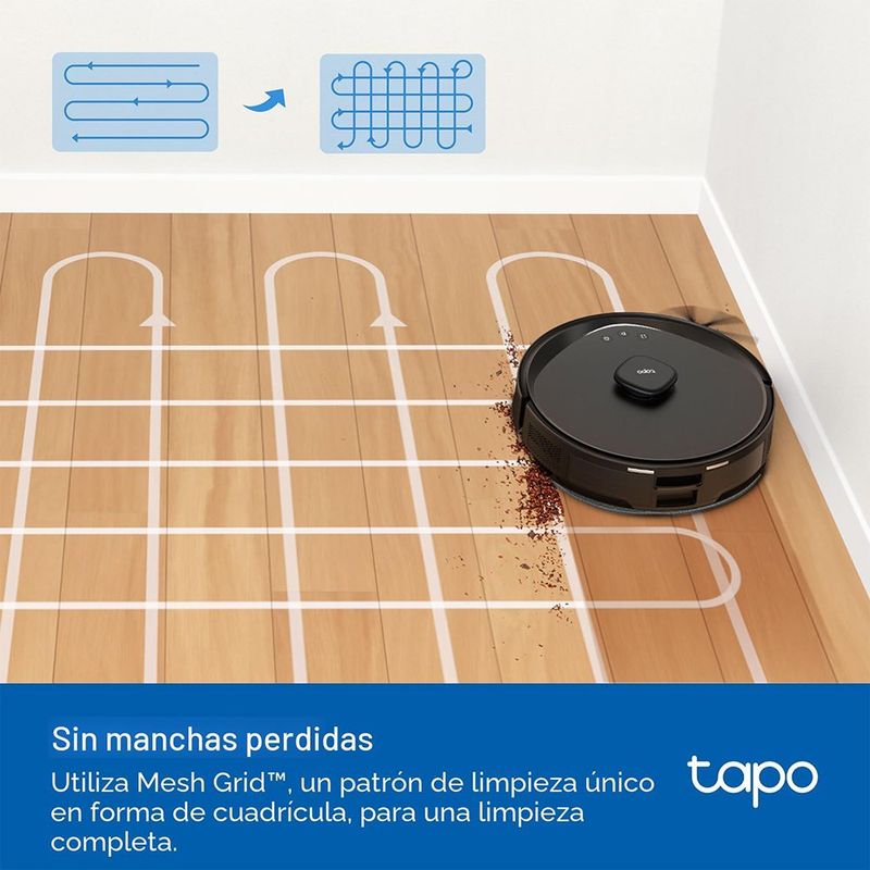 Robot Aspirador Tapo RV30 Max Plus con Estación de Vaciado Automático en Color Negro