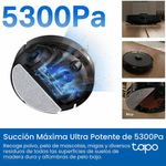 Robot Aspirador Tapo RV30 Max Plus con Estación de Vaciado Automático en Color Negro