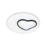 Plafón LED Infantil con Diseño de Corazón con Luz Integrada en Color Blanco