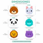 Set de Bolsas Reutilizables para Snacks con Diseño de Animales 6 Unidades
