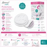 Protector de Lactancia Desechable con Absorgel y Aloe Vera, 48 Unidades
