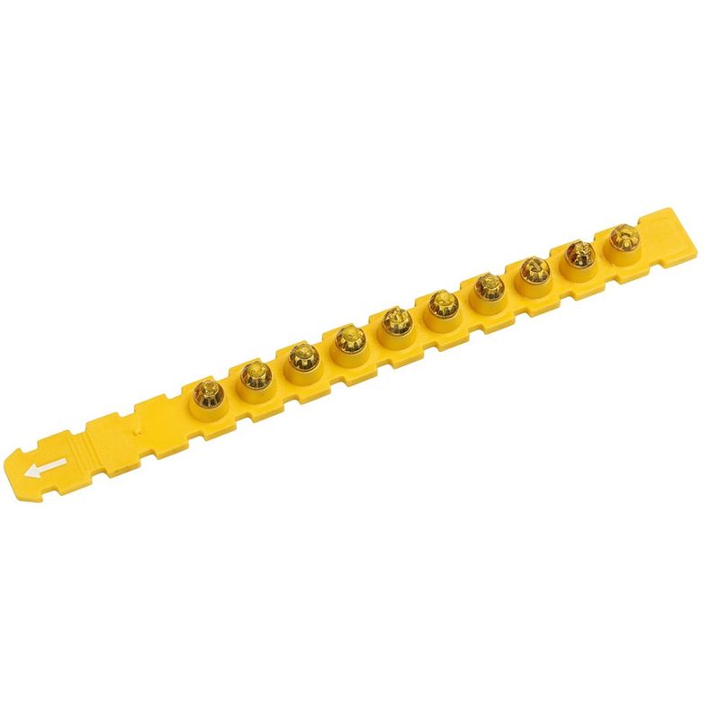 Caja con 100 Cartuchos Fulminantes FSC YE Calibre .27 en Color Amarillo para Herramientas de Fijación