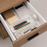 Caja Organizadora para Gaveta 22 Cm Color Blanco