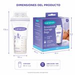 Bolsas para Almacenamiento de Leche Materna Preesterilizadas 6 Oz, 100 Unidades