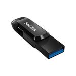 Unidad Flash Ultra Dual Drive Go USB Tipo C y USB Tipo A de 128 GB en Color Negro