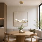 Lámpara de Colgar LED CCT Diseño Tipo Nudo Color Dorado