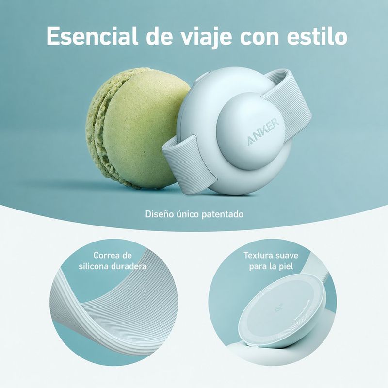 Estación de Carga Inalámbrica MagGo 3 en 1 Qi2 para iPhone, Apple Watch y AirPods en Color Verde Pastel
