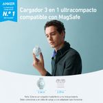 Estación de Carga Inalámbrica MagGo 3 en 1 Qi2 para iPhone, Apple Watch y AirPods en Color Verde Pastel