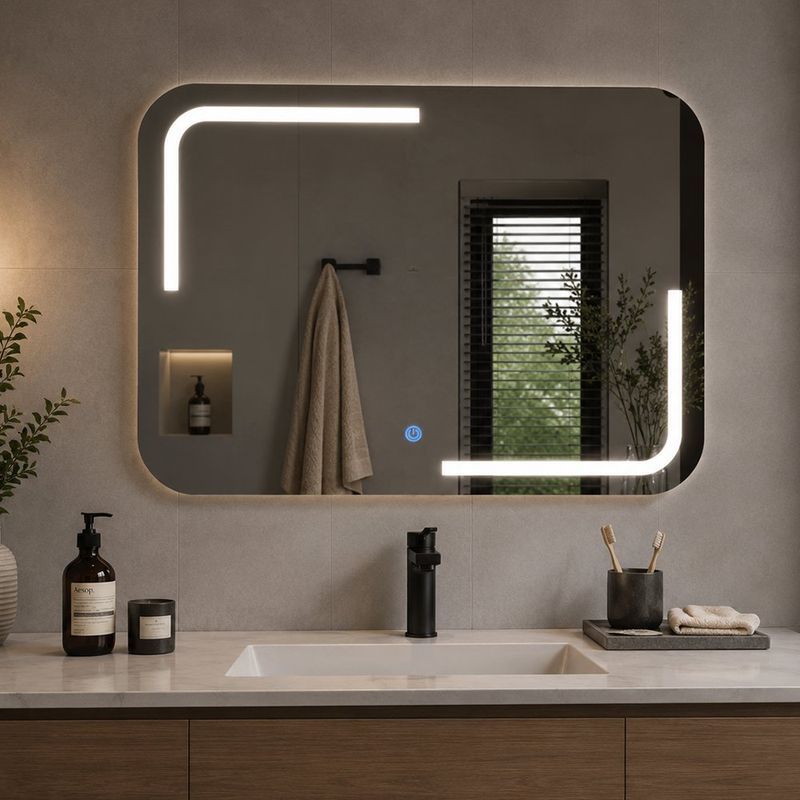 Espejo LED Rectangular M103 80 x 60 cm