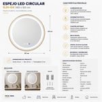 Espejo LED Circular Gjh-04 60x60 cm
