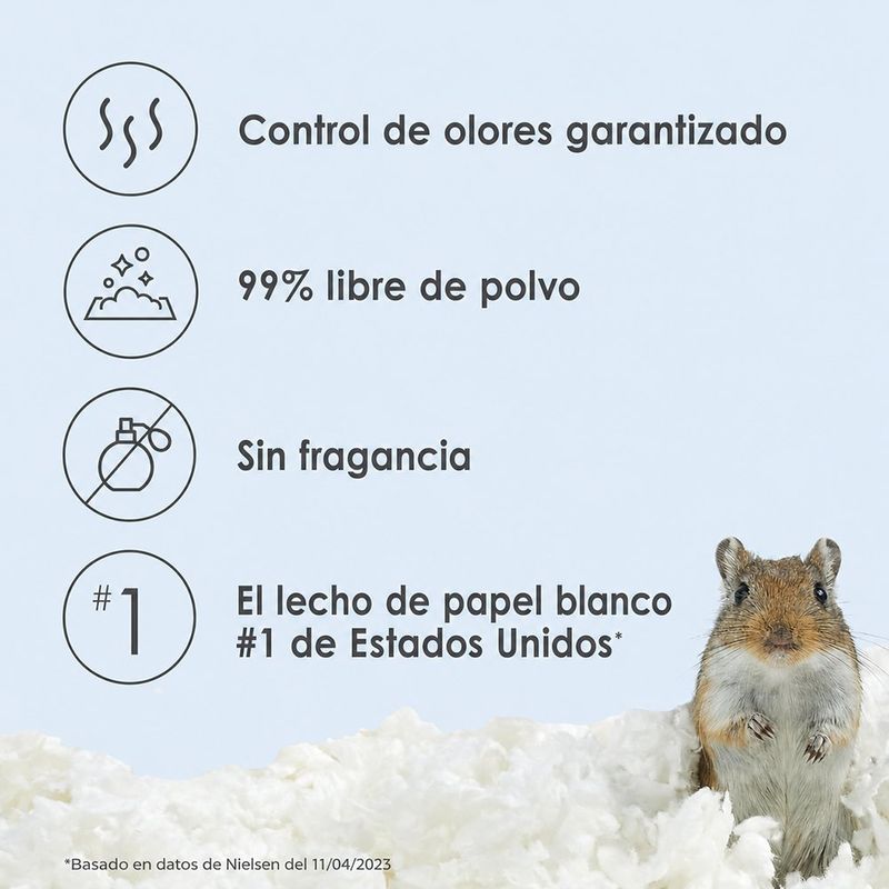 Ropa de Cama Blanca para Pequeñas Mascotas 12.3 L