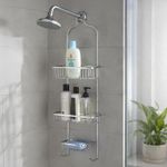 Organizador para Ducha 3 Niveles de Metal Cromado