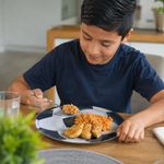 Plato para Cena de Melamina 26 Cm Diseño Mundial con Balón de Fútbol