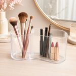 Organizador de Cosméticos con 2 Divisiones Color Transparente