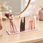 Organizador de Cosméticos 3 Divisiones Color Rosado