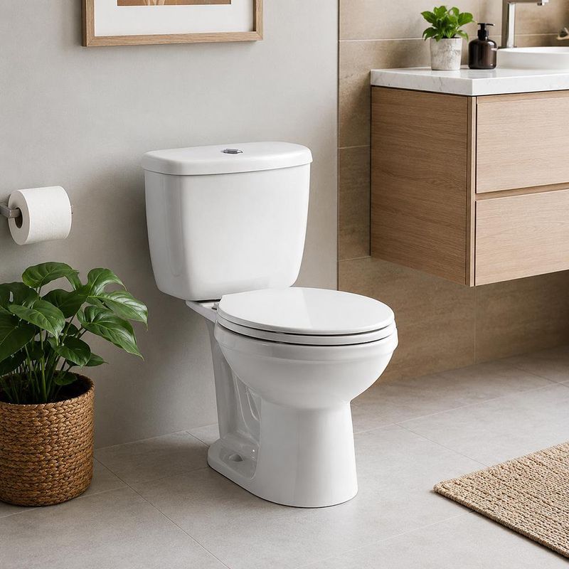 Sanitario de 2 Piezas Het Plus Blanco