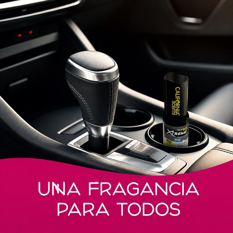 Aromatizante para Auto en Spray con 300+ Aplicaciones Aroma Hielo 1 Oz