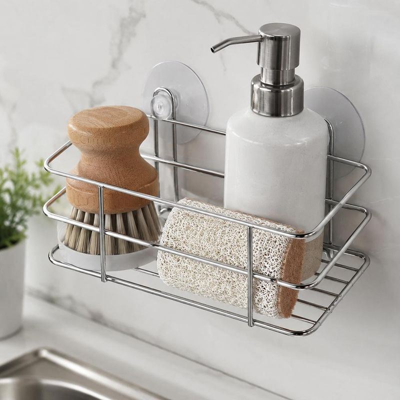 Canasta Organizadora de Metal para Accesorios de Baño