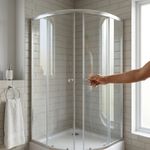 Cabina de Ducha Curva 80x192cm Blanca Neo