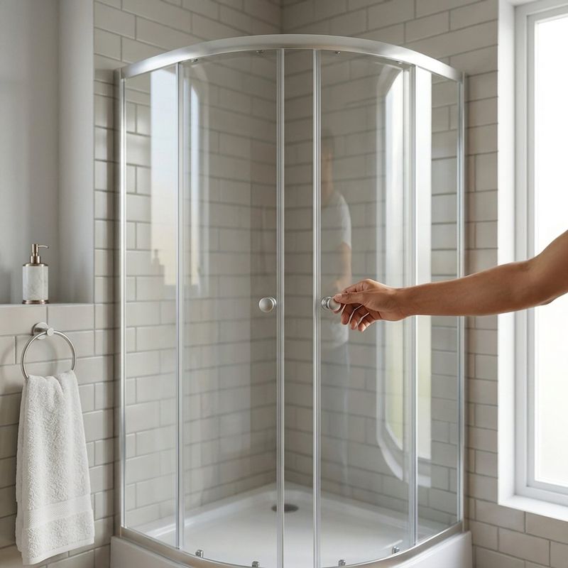 Cabina de Ducha Curva 80x192cm Blanca Neo