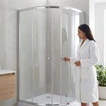 Cabina de Ducha Curva 80x192cm Blanca Neo