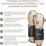 Set de Masajeadores Faciales Tecnología Frío-Calor 7 en 1 Color Negro 2 Piezas
