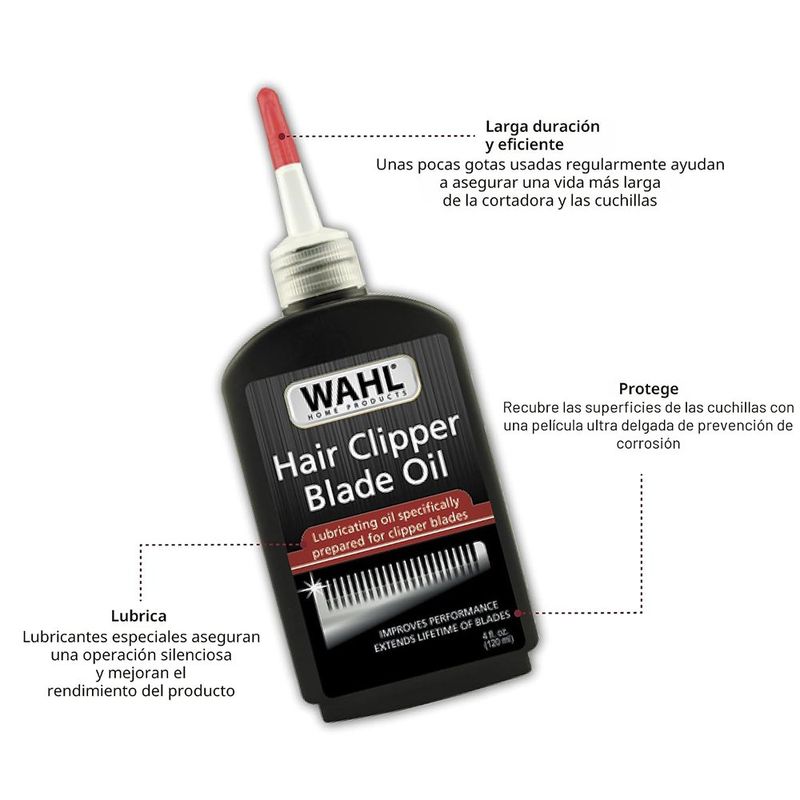 Aceite Lubricante para Cuchillas de Máquinas Cortapelo 120 mL