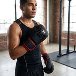 Guantes para Boxeo Recreativo de 12 Oz para Entrenamiento Color Negro
