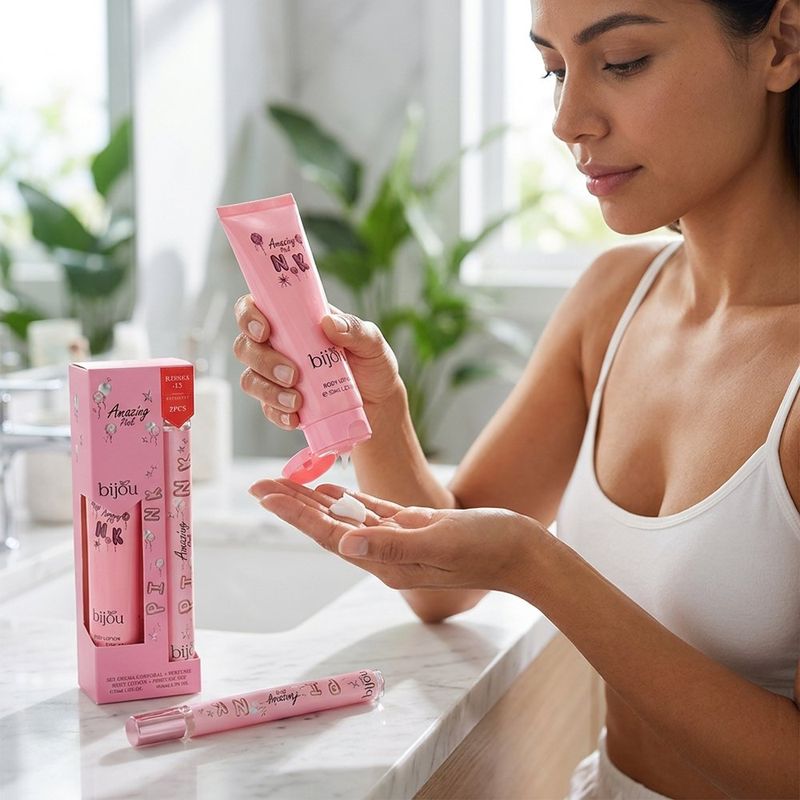 Set de Crema Corporal + Perfume Amazing Girl Pink 35 mL