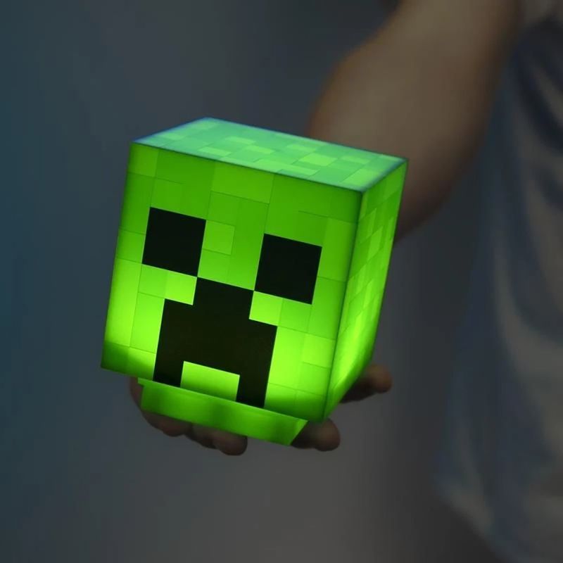 Lámpara de Creeper de Minecraft con Sonido para Escritorio de 9 x 11 Cm