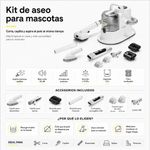 Aspiradora Pet Clean 3 en 1 para Cortar, Cepillar y Aspirar el Pelo de Mascotas