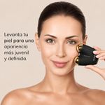 Lifting Facial 6 en 1 con Microcorriente Color Negro y Dorado