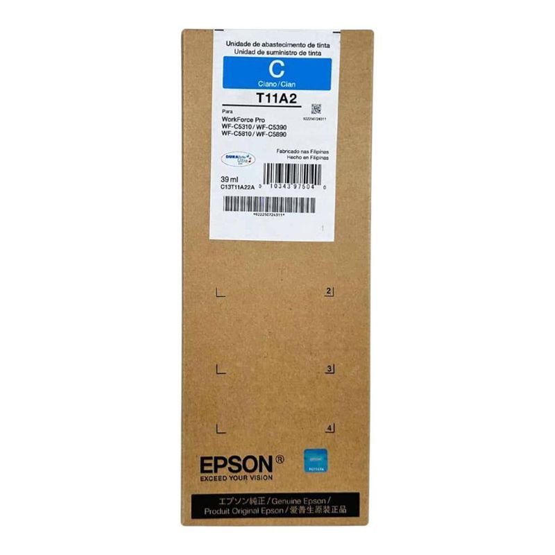 Cartucho de Tinta Epson C581 de 39 mL en Color Cyan