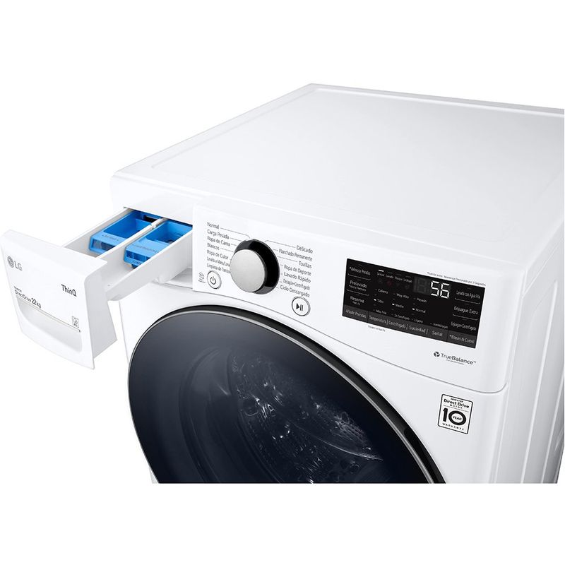 Lavadora de Carga Frontal AI Direct Drive 22 Kg Color Blanco