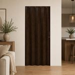 Puerta Plegable Color Nogal para Interiores 90X210 Cm