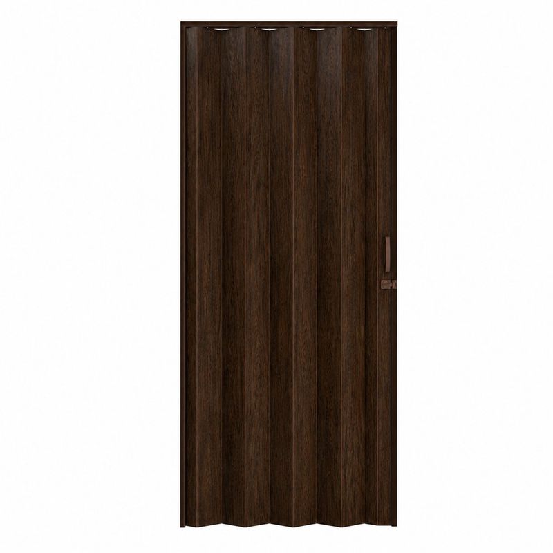 Puerta Plegable Color Nogal para Interiores 90X210 Cm