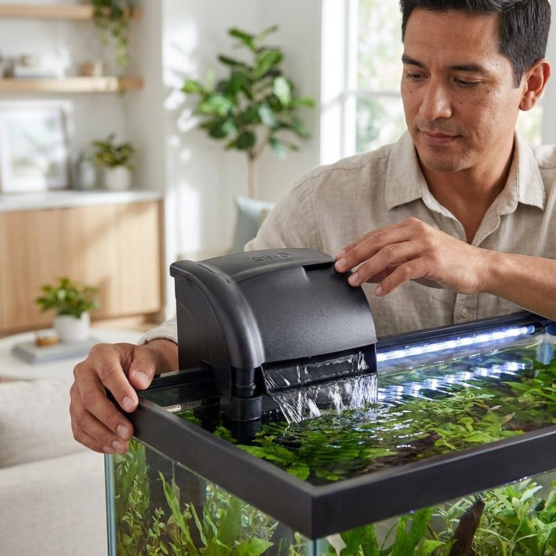Filtro para Acuario de Múltiples Etapas 20 a 30 Gal con Cartucho Grande