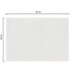 Alfombra de Baño Absorbente de Bambú y Algodón 50 x 80 cm Color Blanco
