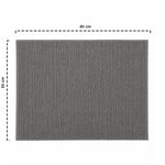 Alfombra de Baño Absorbente de Bambú y Algodón 50 x 80 cm Color Gris Oscuro