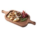 Bandeja Grande para Servir de Madera con 2 Mangos