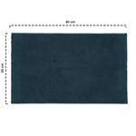 Alfombra de Baño de Algodón 50 x 80 cm Color Azul Oscuro