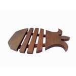 Aislador de Calor para Ollas con Diseño de Piña en Madera